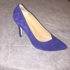 Vaneli Ileane Blue Suede Heels